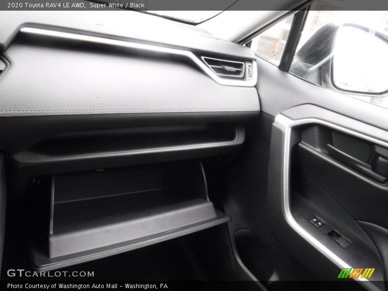 Super White / Black 2020 Toyota RAV4 LE AWD