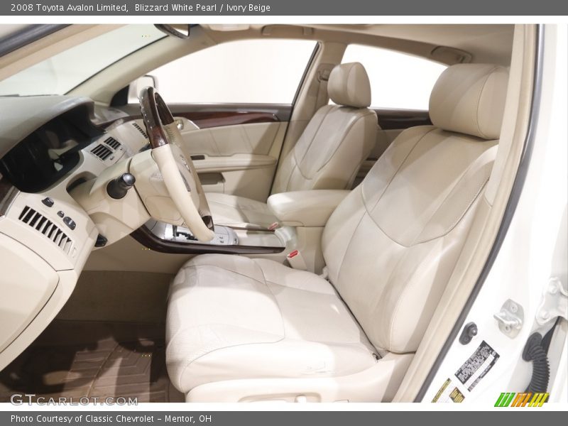 Blizzard White Pearl / Ivory Beige 2008 Toyota Avalon Limited