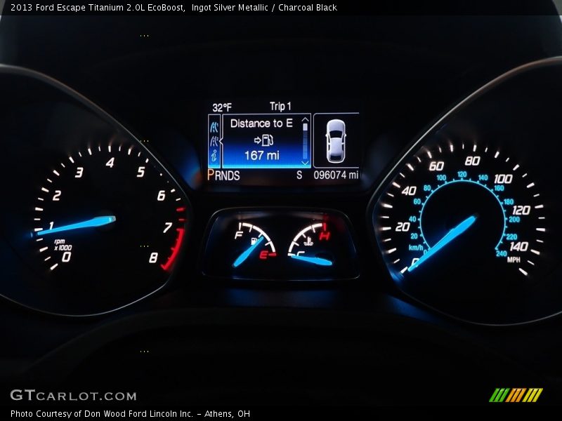 Ingot Silver Metallic / Charcoal Black 2013 Ford Escape Titanium 2.0L EcoBoost