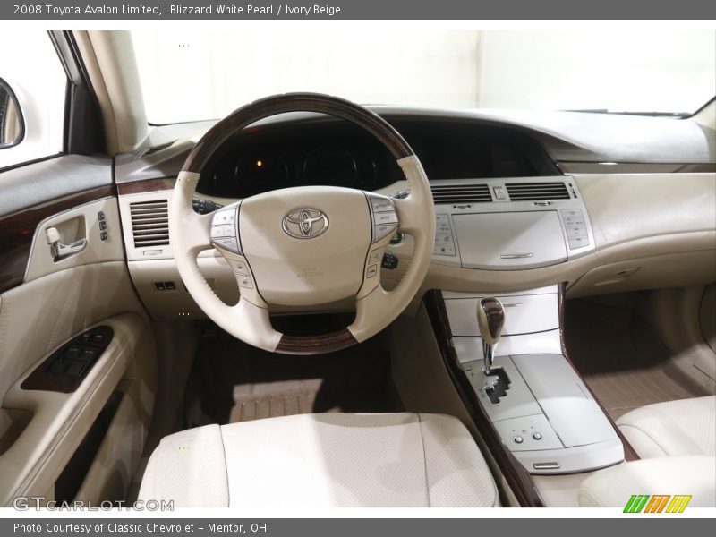 Blizzard White Pearl / Ivory Beige 2008 Toyota Avalon Limited