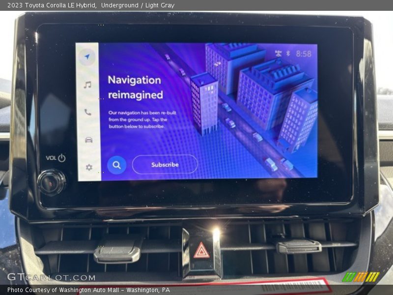 Controls of 2023 Corolla LE Hybrid