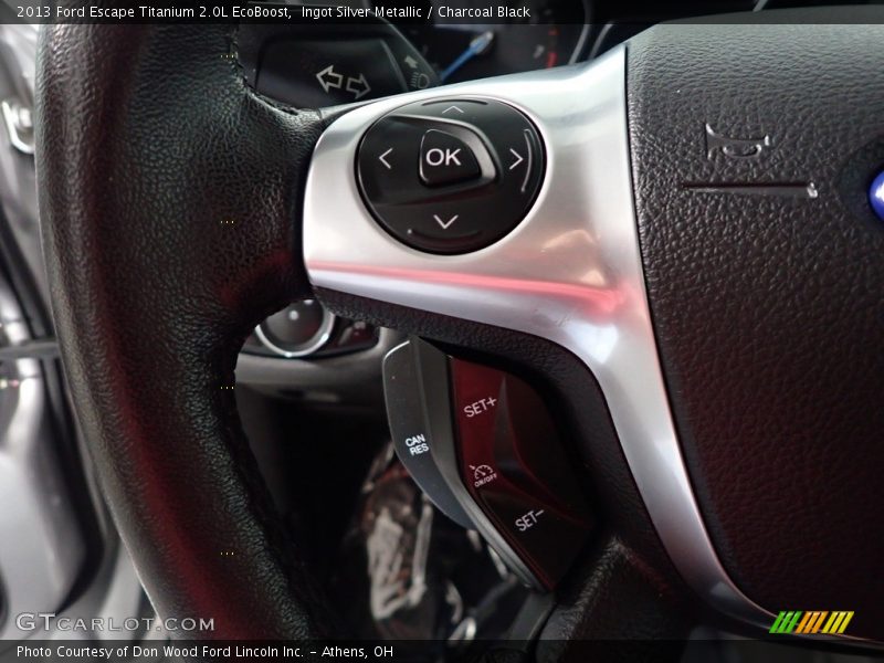 Ingot Silver Metallic / Charcoal Black 2013 Ford Escape Titanium 2.0L EcoBoost