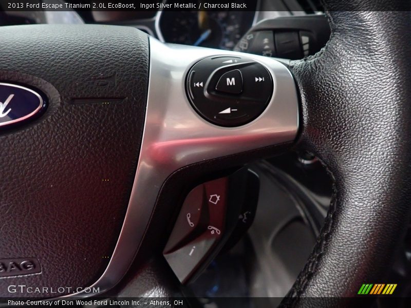 Ingot Silver Metallic / Charcoal Black 2013 Ford Escape Titanium 2.0L EcoBoost