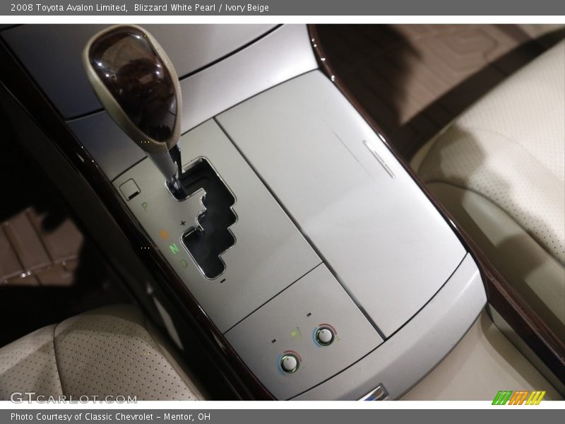 Blizzard White Pearl / Ivory Beige 2008 Toyota Avalon Limited