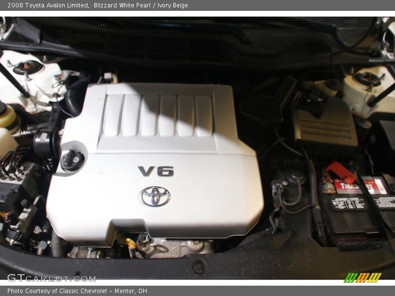 Blizzard White Pearl / Ivory Beige 2008 Toyota Avalon Limited