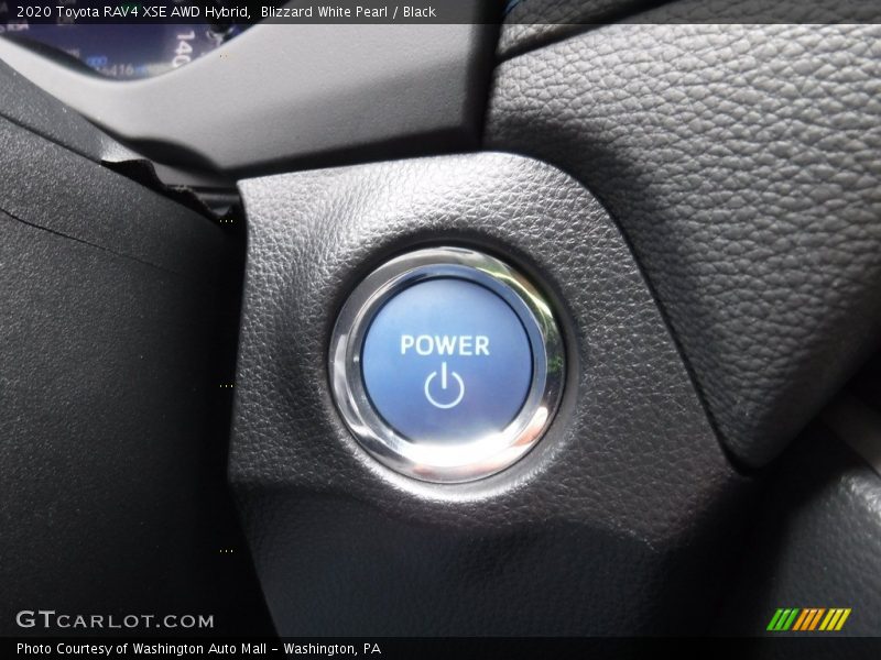 Blizzard White Pearl / Black 2020 Toyota RAV4 XSE AWD Hybrid