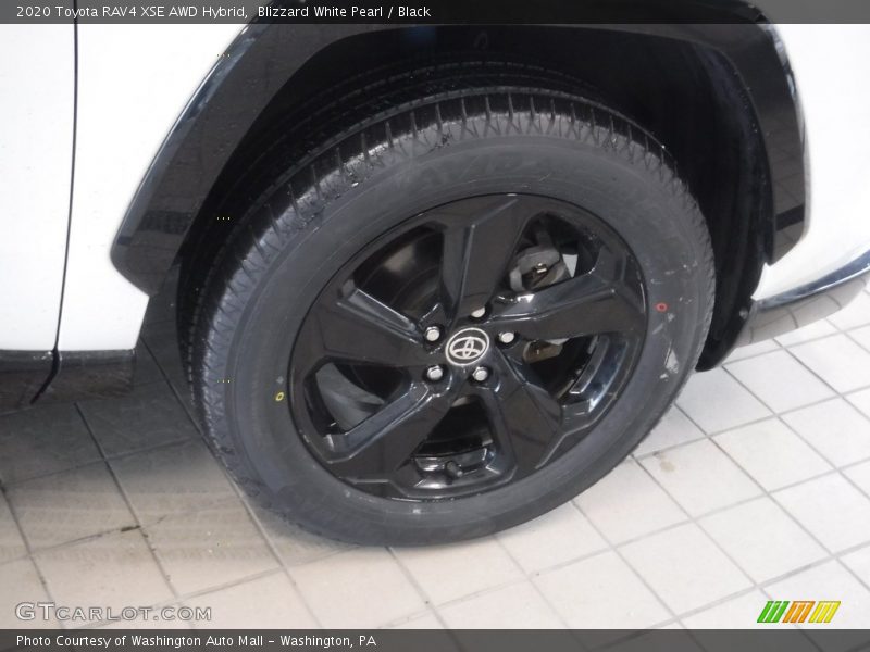 Blizzard White Pearl / Black 2020 Toyota RAV4 XSE AWD Hybrid