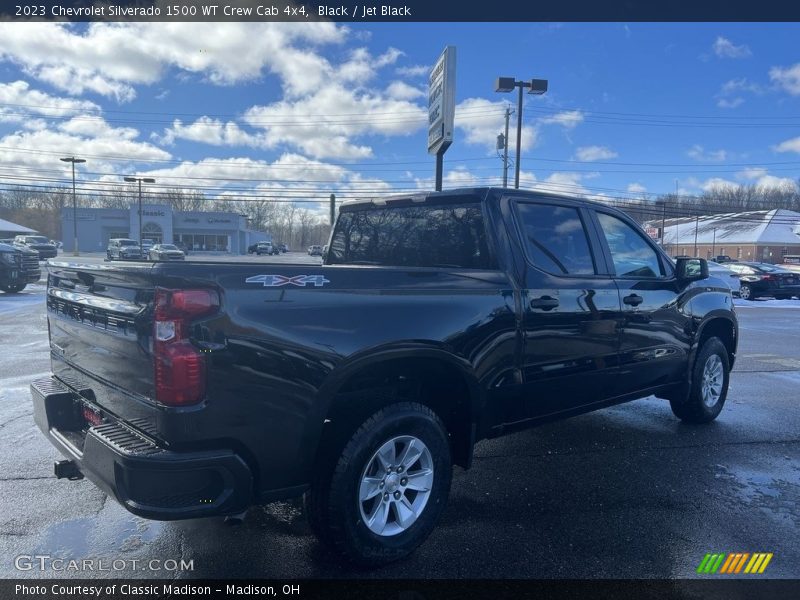 Black / Jet Black 2023 Chevrolet Silverado 1500 WT Crew Cab 4x4