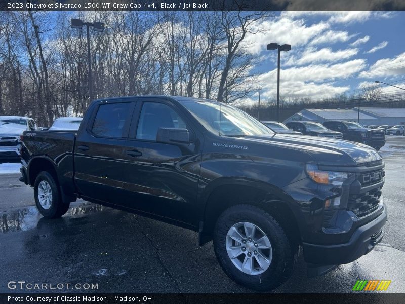 Black / Jet Black 2023 Chevrolet Silverado 1500 WT Crew Cab 4x4