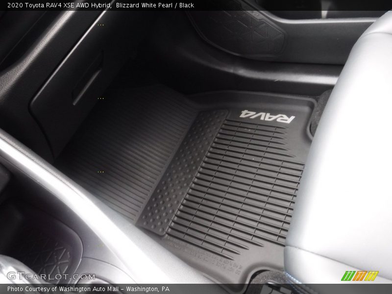 Blizzard White Pearl / Black 2020 Toyota RAV4 XSE AWD Hybrid