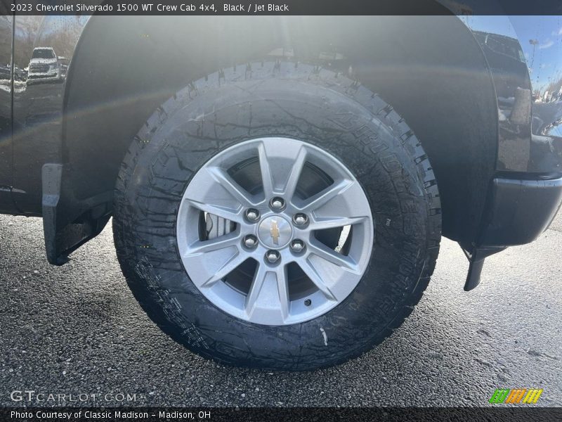 Black / Jet Black 2023 Chevrolet Silverado 1500 WT Crew Cab 4x4