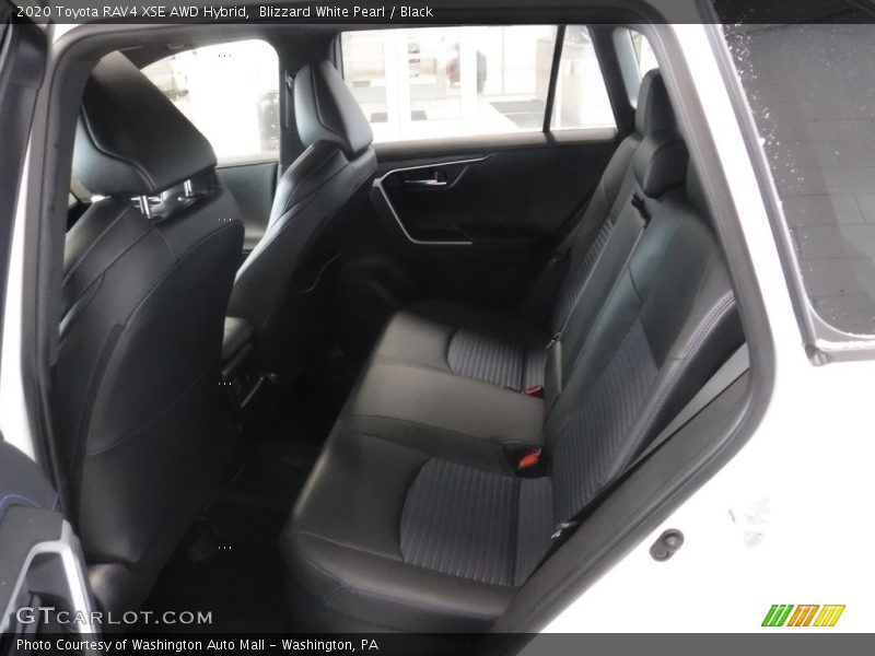Blizzard White Pearl / Black 2020 Toyota RAV4 XSE AWD Hybrid