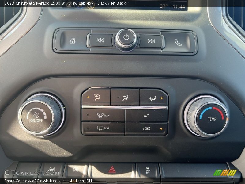 Black / Jet Black 2023 Chevrolet Silverado 1500 WT Crew Cab 4x4