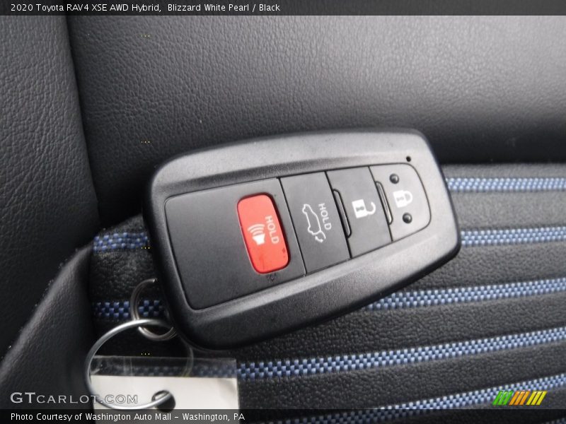 Blizzard White Pearl / Black 2020 Toyota RAV4 XSE AWD Hybrid