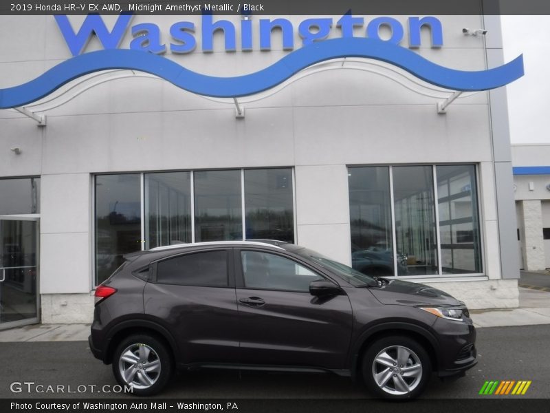 Midnight Amethyst Metallic / Black 2019 Honda HR-V EX AWD