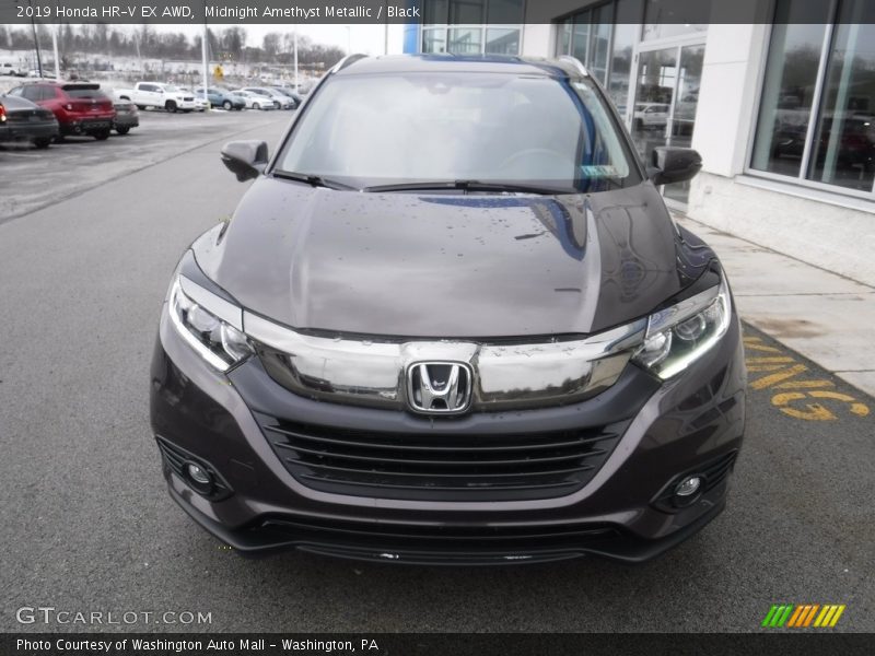 Midnight Amethyst Metallic / Black 2019 Honda HR-V EX AWD