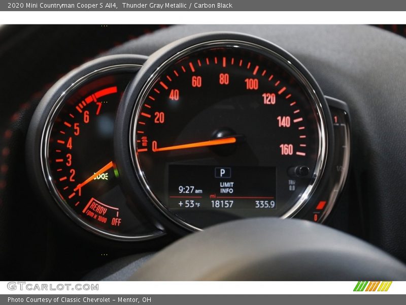 Thunder Gray Metallic / Carbon Black 2020 Mini Countryman Cooper S All4