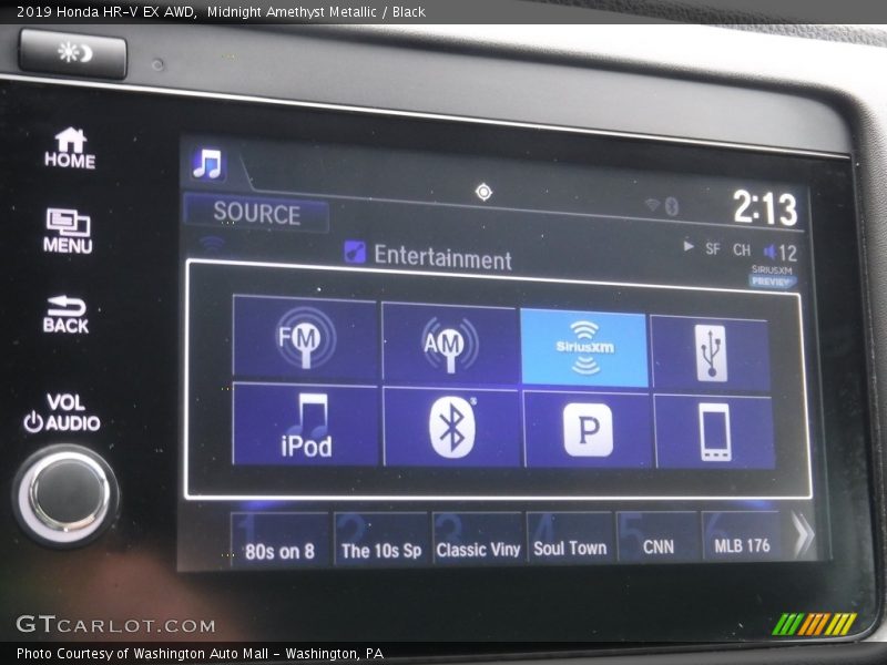 Midnight Amethyst Metallic / Black 2019 Honda HR-V EX AWD