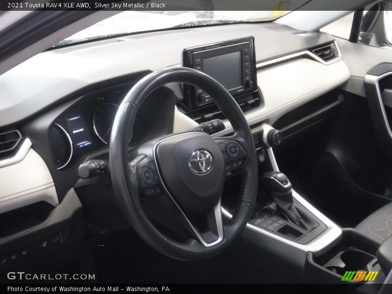 Silver Sky Metallic / Black 2021 Toyota RAV4 XLE AWD