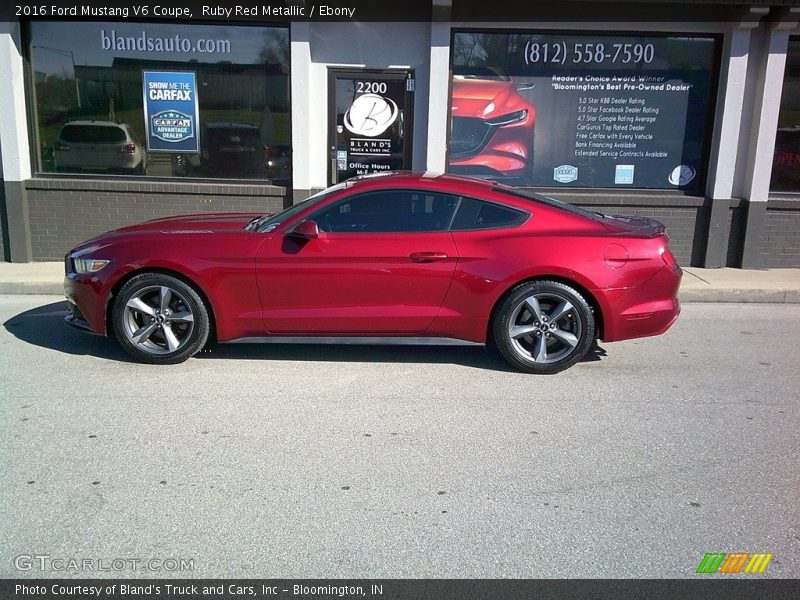 Ruby Red Metallic / Ebony 2016 Ford Mustang V6 Coupe