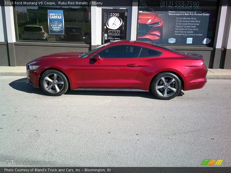 Ruby Red Metallic / Ebony 2016 Ford Mustang V6 Coupe