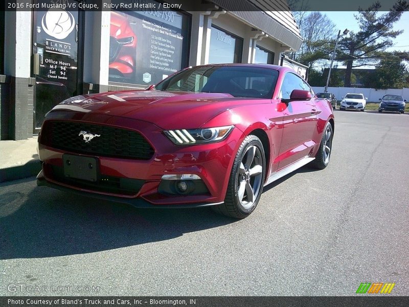 Ruby Red Metallic / Ebony 2016 Ford Mustang V6 Coupe
