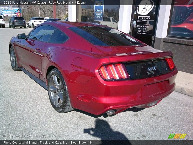 Ruby Red Metallic / Ebony 2016 Ford Mustang V6 Coupe