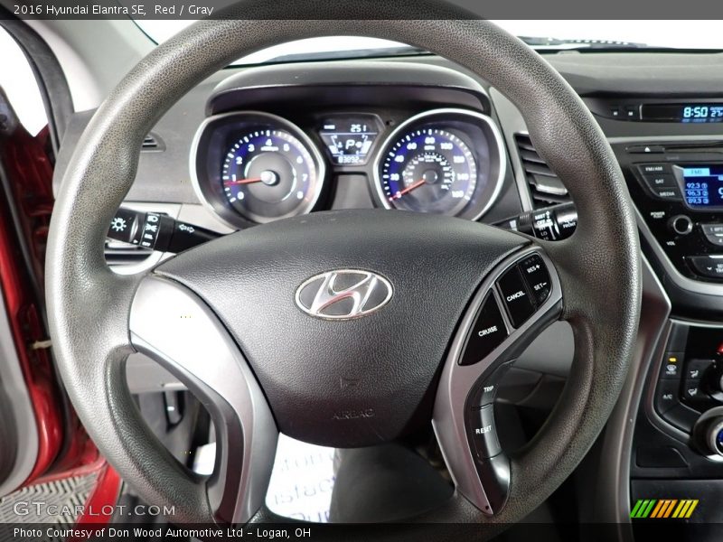Red / Gray 2016 Hyundai Elantra SE