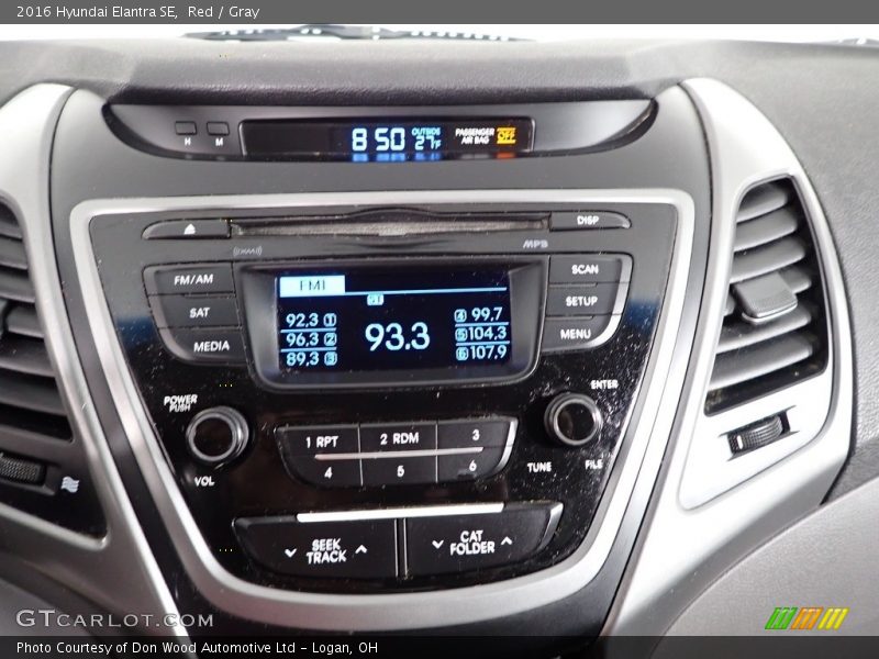 Red / Gray 2016 Hyundai Elantra SE