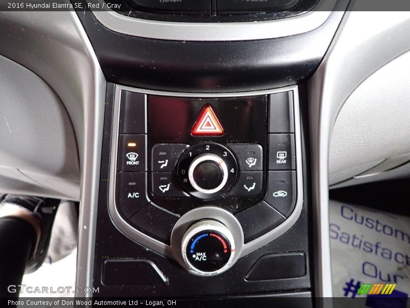 Red / Gray 2016 Hyundai Elantra SE