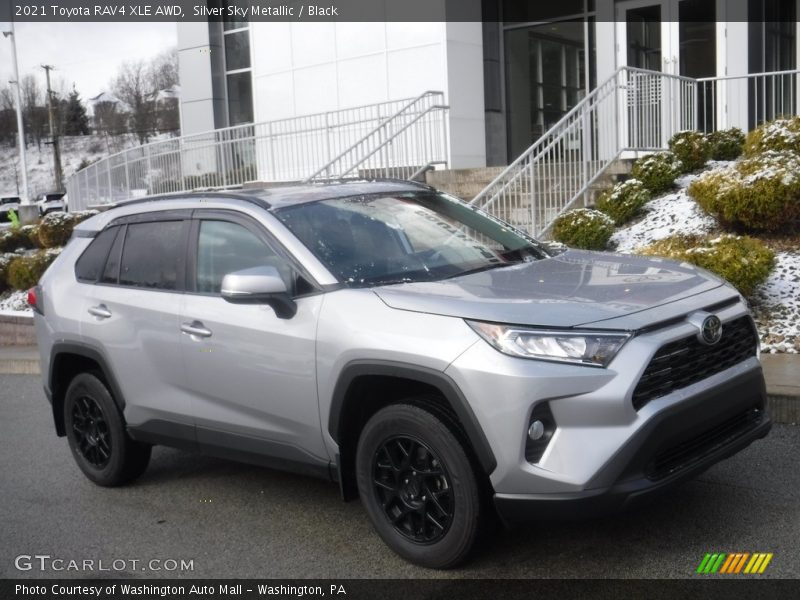Silver Sky Metallic / Black 2021 Toyota RAV4 XLE AWD
