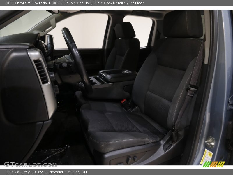 Slate Grey Metallic / Jet Black 2016 Chevrolet Silverado 1500 LT Double Cab 4x4