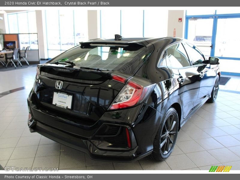 Crystal Black Pearl / Black 2020 Honda Civic EX Hatchback