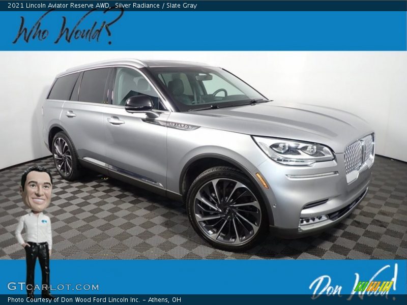 Silver Radiance / Slate Gray 2021 Lincoln Aviator Reserve AWD