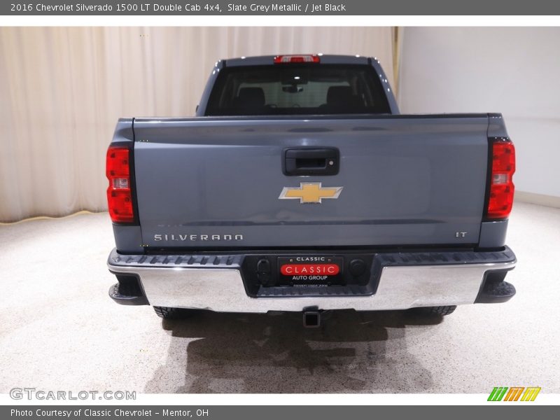 Slate Grey Metallic / Jet Black 2016 Chevrolet Silverado 1500 LT Double Cab 4x4