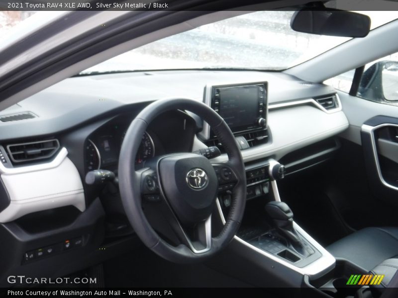 Silver Sky Metallic / Black 2021 Toyota RAV4 XLE AWD