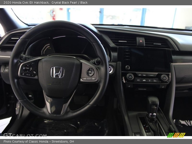 Crystal Black Pearl / Black 2020 Honda Civic EX Hatchback