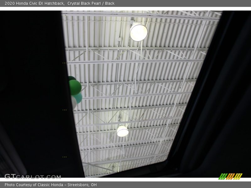 Crystal Black Pearl / Black 2020 Honda Civic EX Hatchback