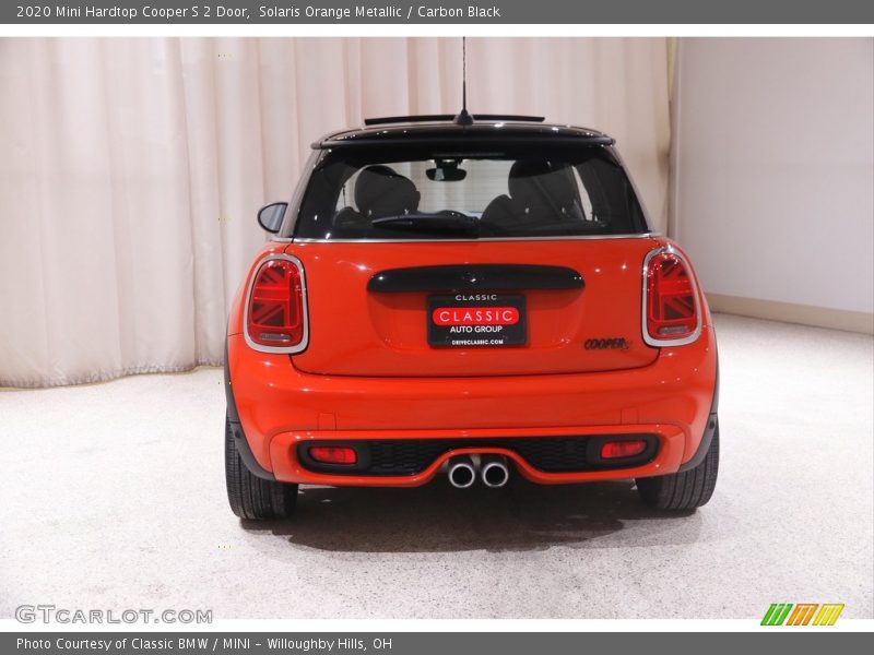 Solaris Orange Metallic / Carbon Black 2020 Mini Hardtop Cooper S 2 Door