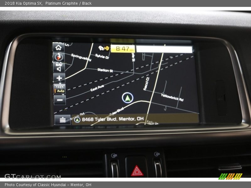 Navigation of 2018 Optima SX