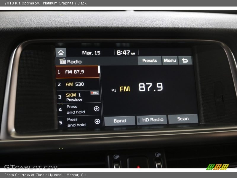 Audio System of 2018 Optima SX