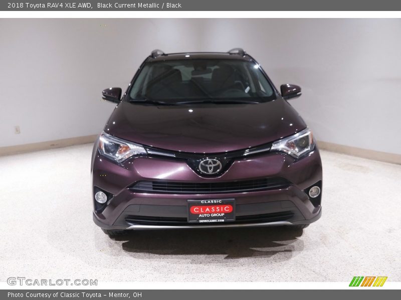 Black Current Metallic / Black 2018 Toyota RAV4 XLE AWD