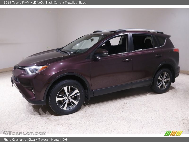 Black Current Metallic / Black 2018 Toyota RAV4 XLE AWD