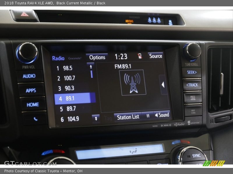 Black Current Metallic / Black 2018 Toyota RAV4 XLE AWD