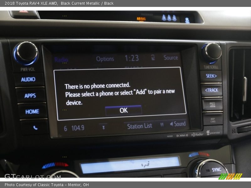 Black Current Metallic / Black 2018 Toyota RAV4 XLE AWD
