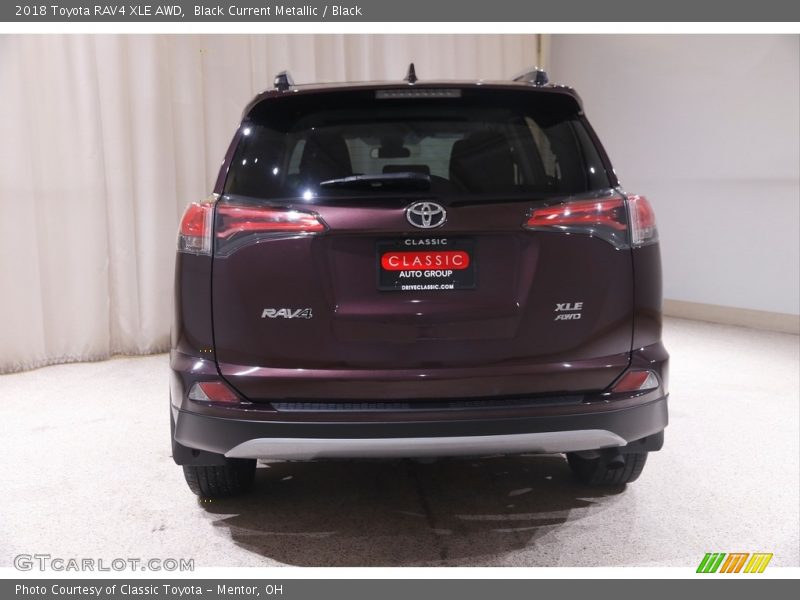 Black Current Metallic / Black 2018 Toyota RAV4 XLE AWD