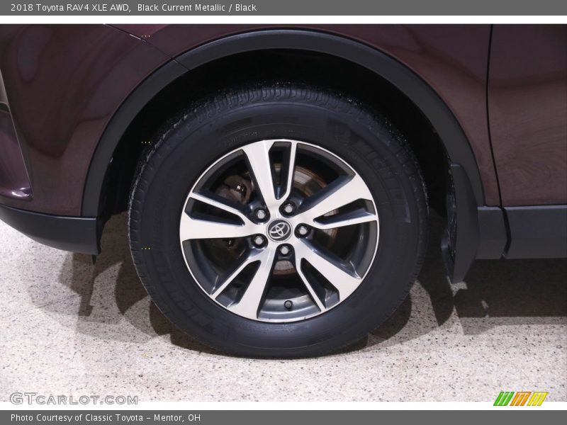 Black Current Metallic / Black 2018 Toyota RAV4 XLE AWD