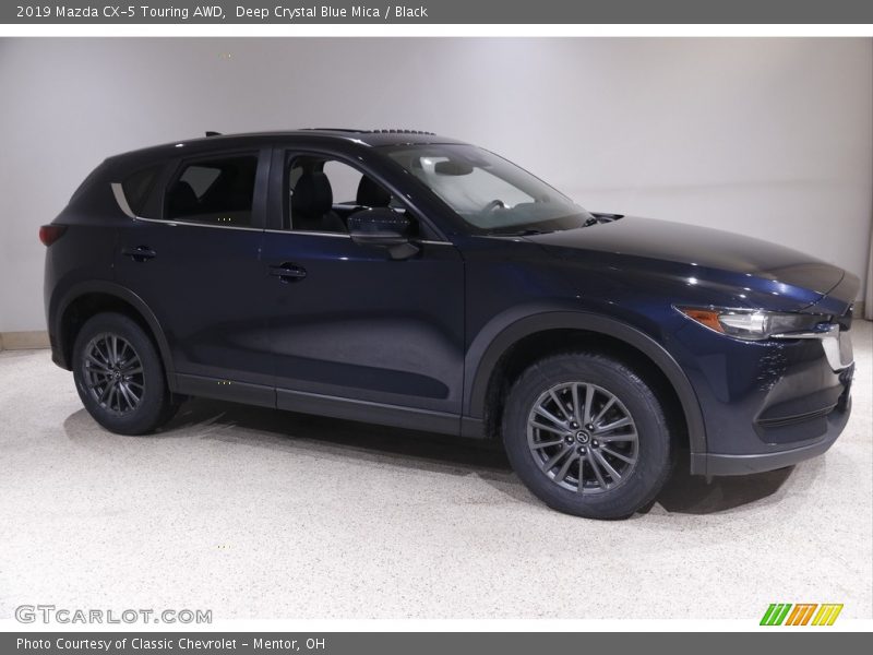 Deep Crystal Blue Mica / Black 2019 Mazda CX-5 Touring AWD
