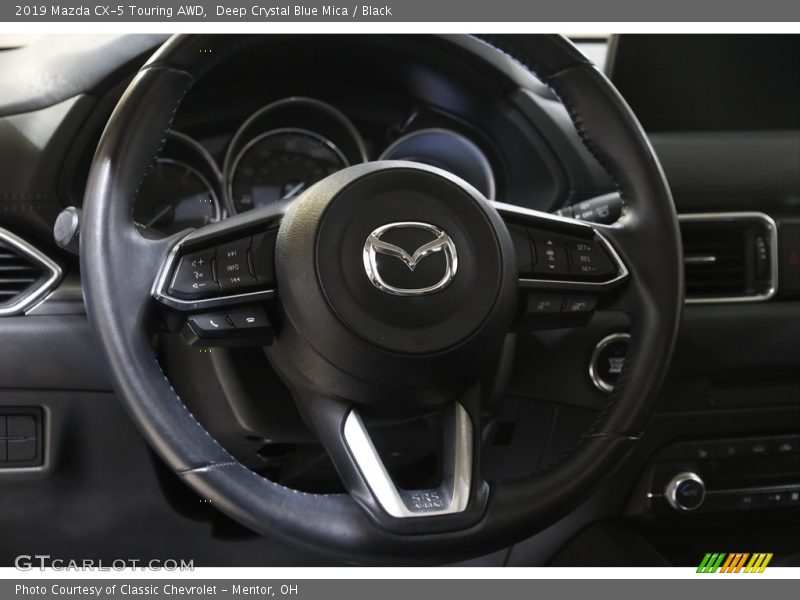 Deep Crystal Blue Mica / Black 2019 Mazda CX-5 Touring AWD