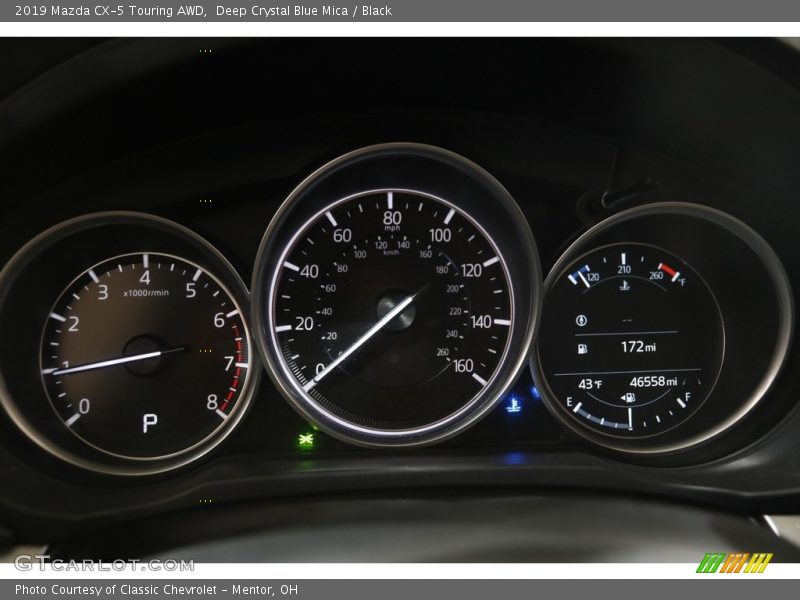 Deep Crystal Blue Mica / Black 2019 Mazda CX-5 Touring AWD